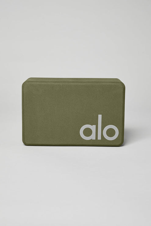 alo Women's Uplifting Yoga Block - Jungle/Silver