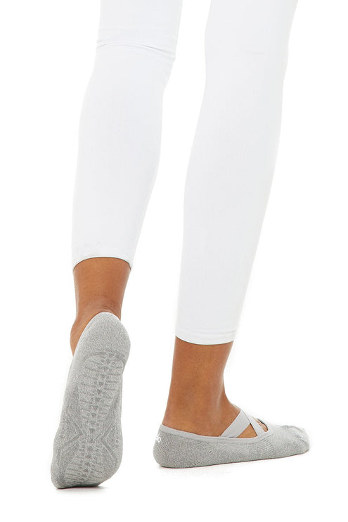 alo Women's Women's Pivot Barre Sock - Dove Grey Heather