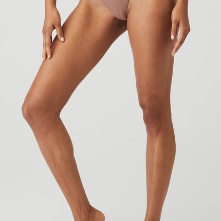 alo Women's Airbrush Invisible String Thong - Smoky Quartz