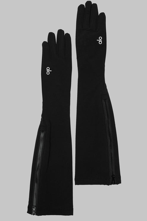 alo Women's Sleek City Gloves - Black