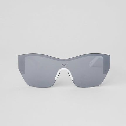 alo Women's Stunner Sunglasses - Gunmetal/White