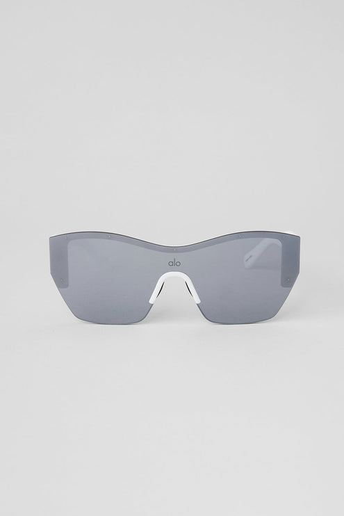 alo Men's Stunner Sunglasses - Gunmetal/White