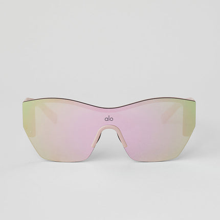alo Women's Stunner Sunglasses - Pink Mirror/Pink