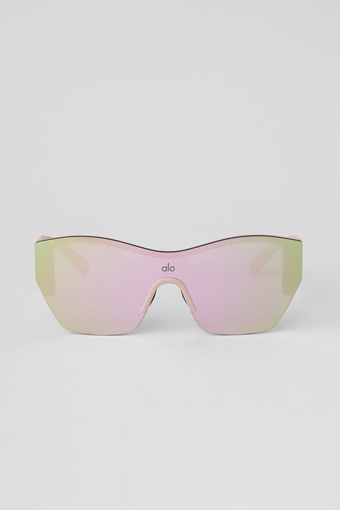 alo Women's Stunner Sunglasses - Pink Mirror/Pink