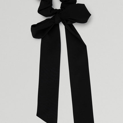 alo Women's Love Knots Tie Scrunchie - Black