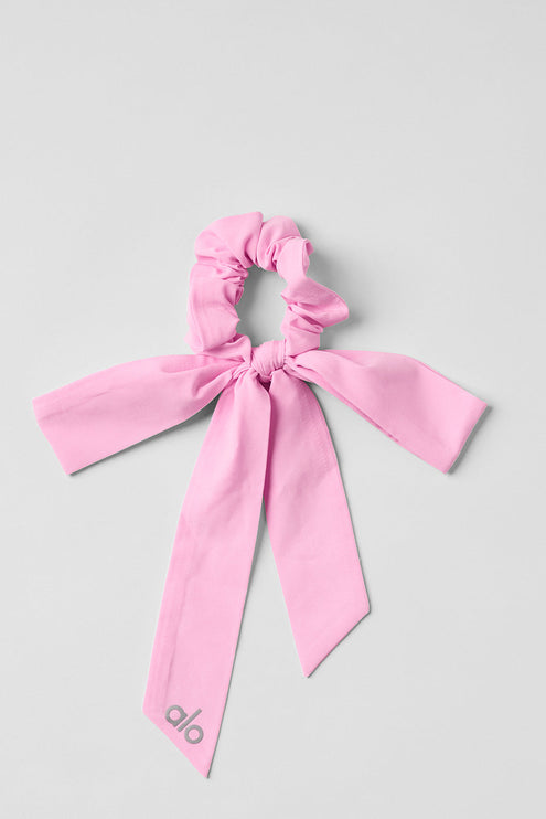 alo Women's Love Knots Tie Scrunchie - Sweet Pink