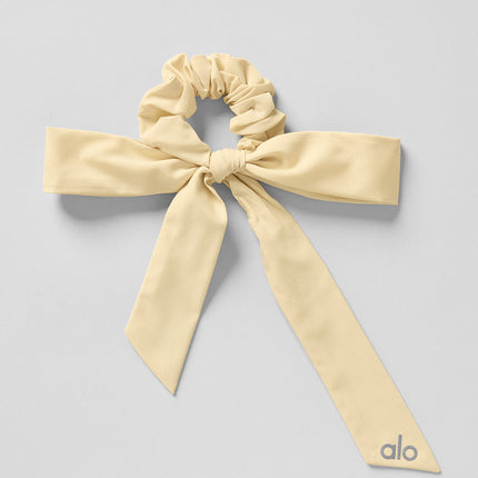alo Women's Love Knots Tie Scrunchie - Warm Butter