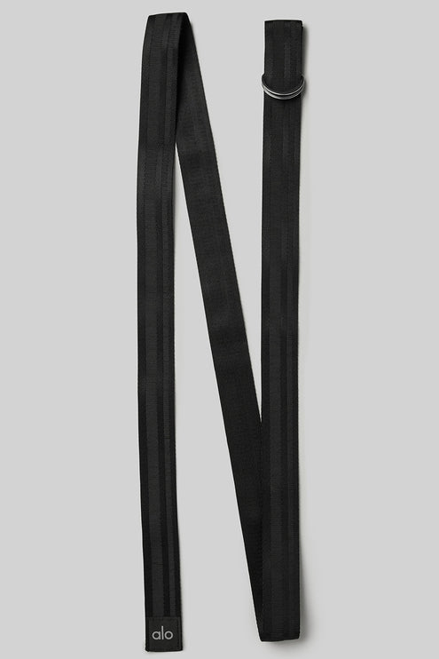 alo Men's Extra Long Yoga Strap - Black