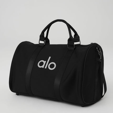 alo Men's Traverse Duffle - Black/Silver