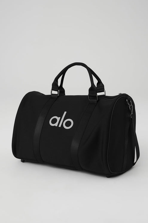 alo Men's Traverse Duffle - Black/Silver