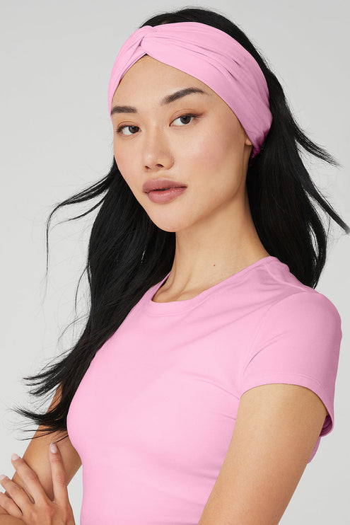 alo Women's Alosoft Headband - Sweet Pink
