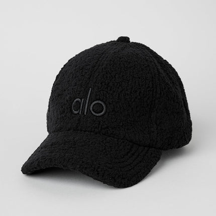 alo Men's Micro Sherpa Off-Duty Cap - Black