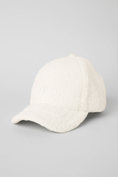 alo Men's Micro Sherpa Off-Duty Cap - Ivory