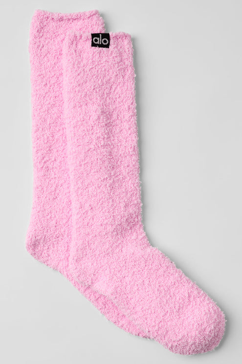 alo Women's Women's Plush Lush Sock - Sweet Pink