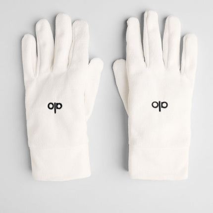 alo Men's Performance Fleece Gloves - Ivory