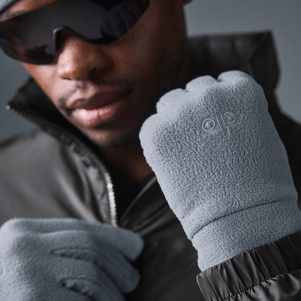 alo Men's Performance Fleece Gloves - Steel Grey
