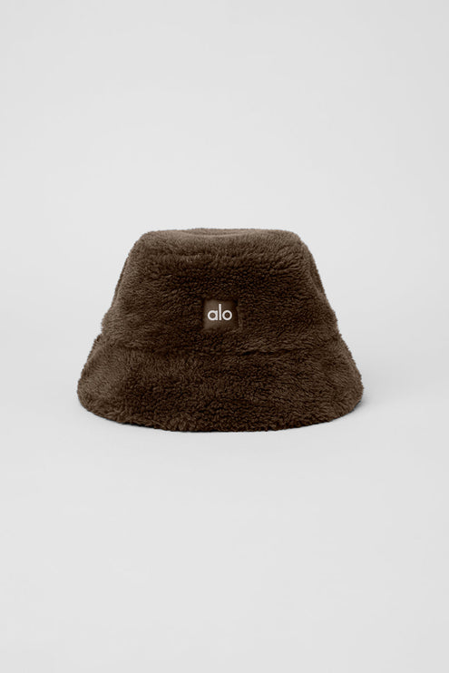 alo Women's Foxy Sherpa Bucket Hat - Espresso
