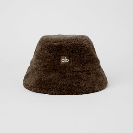 alo Women's Foxy Sherpa Bucket Hat - Espresso