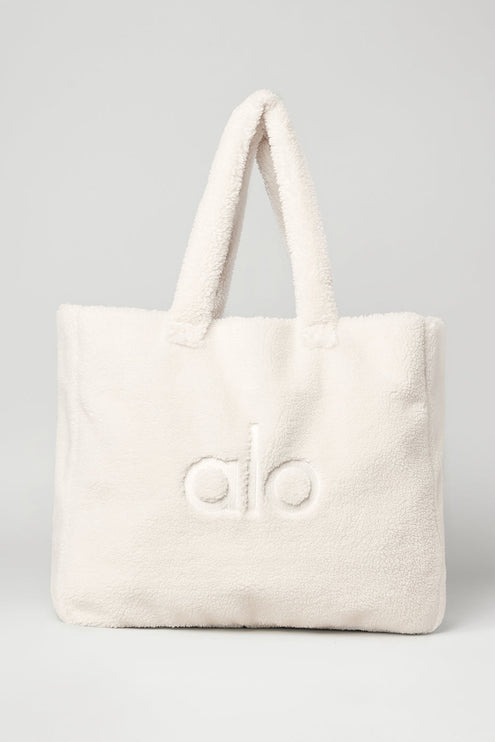 alo Women's Foxy Sherpa Tote - Ivory