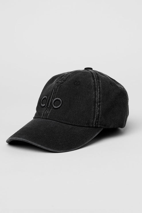 alo Men's Washed Off-Duty Cap - Vintage Black