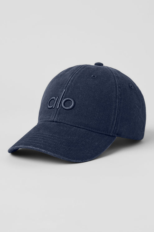 alo Men's Washed Off-Duty Cap - Vintage Navy