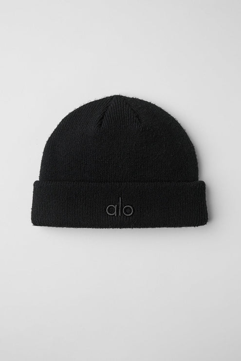 alo Women's Notable Beanie - Black/Black