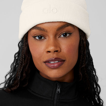 alo Women's Notable Beanie - Ivory