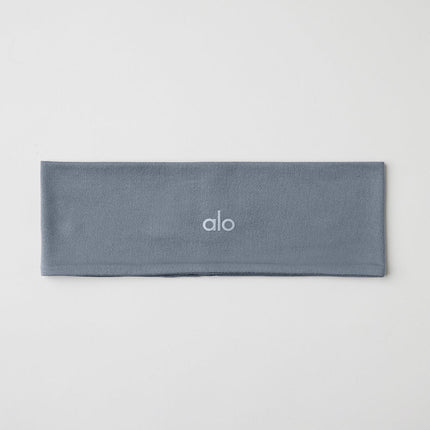 alo Men's Performance Conquer Headband - Steel Grey