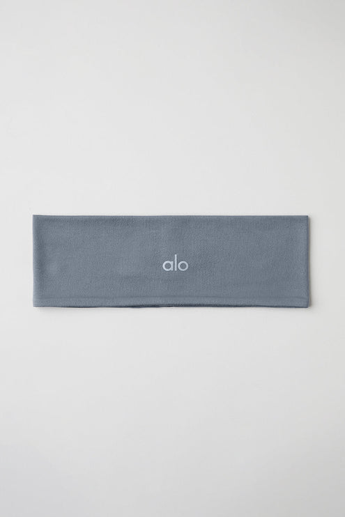 alo Men's Performance Conquer Headband - Steel Grey
