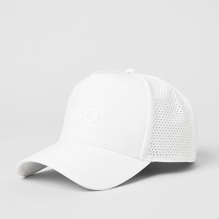 alo Men's Performance District Trucker Hat - White