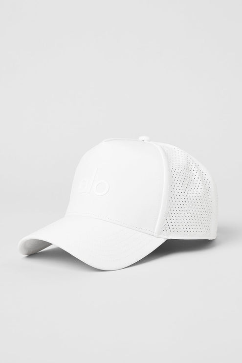 alo Men's Performance District Trucker Hat - White