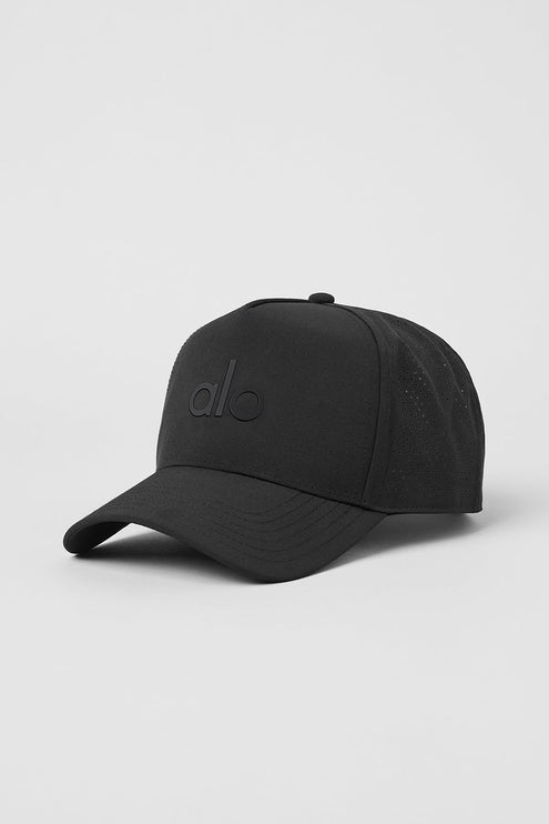 alo Men's Performance District Trucker Hat - Black