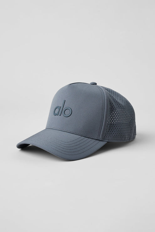 alo Women's Performance District Trucker Hat - Steel Grey