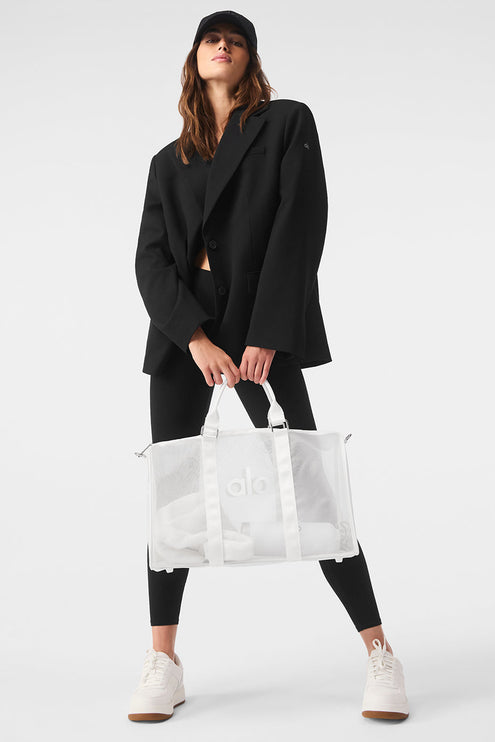 alo Men's Sheer Duffle - White