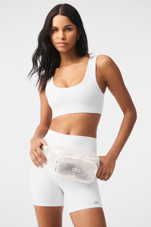 alo Men's Sheer Fanny Pack - White