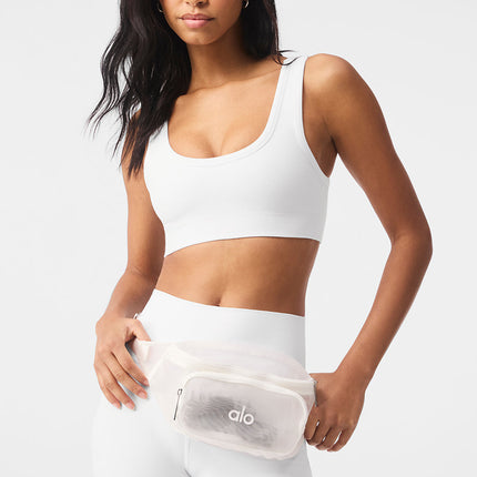 alo Women's Sheer Fanny Pack - White