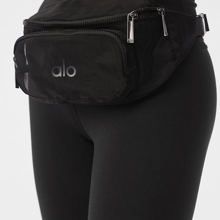 alo Women's Sheer Fanny Pack - Black