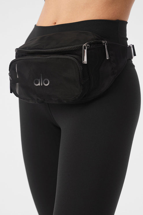 alo Men's Sheer Fanny Pack - Black