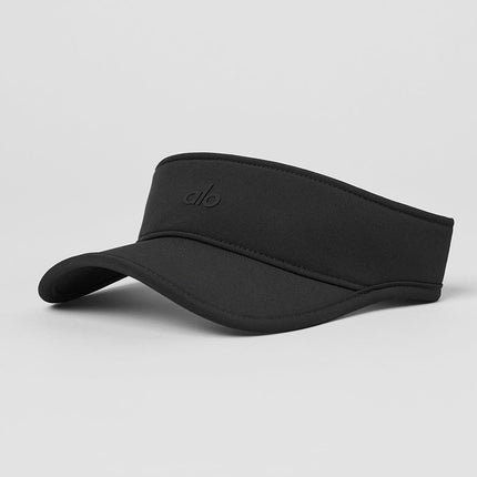alo Women's Performance Eclipse Visor - Black/Black