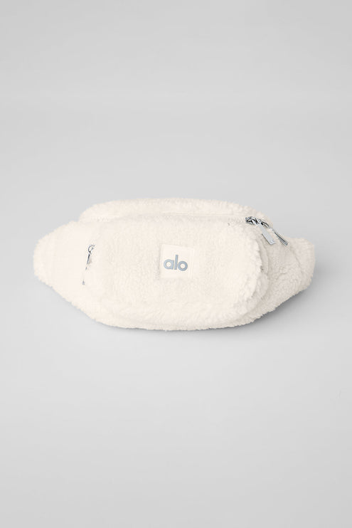 alo Women's Sherpa Explorer Fanny Pack - Ivory