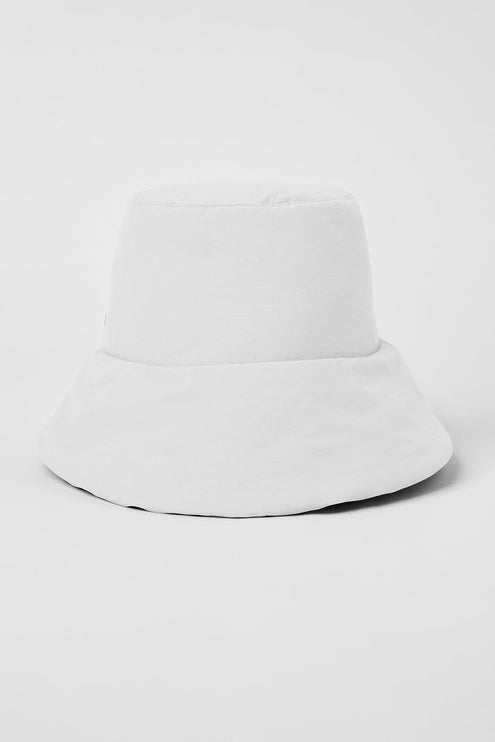 alo Men's Good Shade Puffer Bucket Hat - White