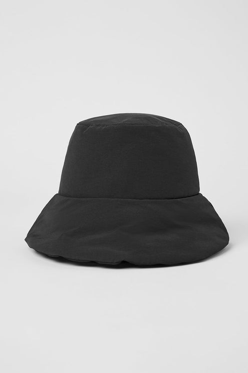 alo Men's Good Shade Puffer Bucket Hat - Black