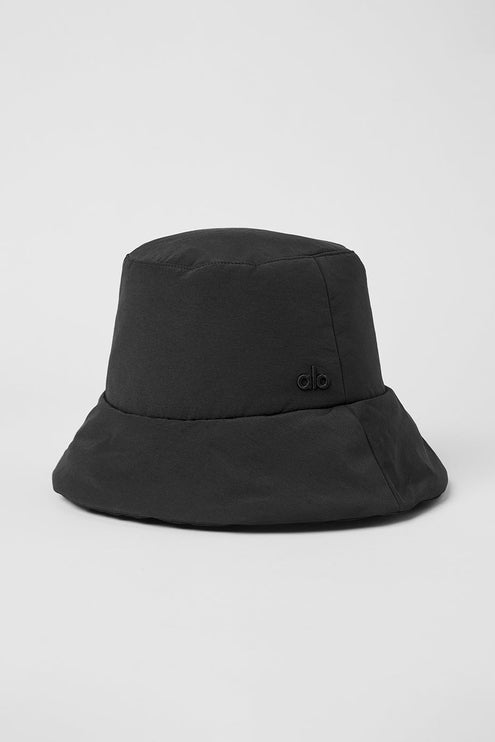 alo Men's Good Shade Puffer Bucket Hat - Black