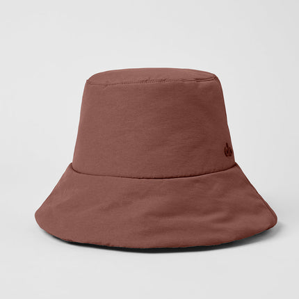 alo Men's Good Shade Puffer Bucket Hat - Chestnut