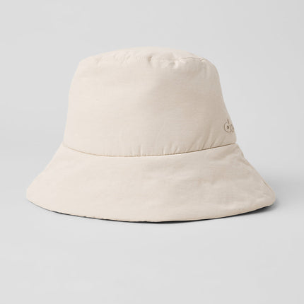alo Women's Good Shade Puffer Bucket Hat - Oat Milk