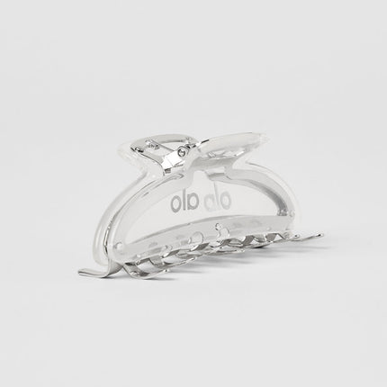 alo Women's Acrylic Illusion Claw Clip - Clear Acetate/Chrome