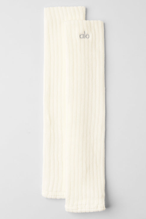 alo Women's Ballet Tough Leg Warmer - Ivory
