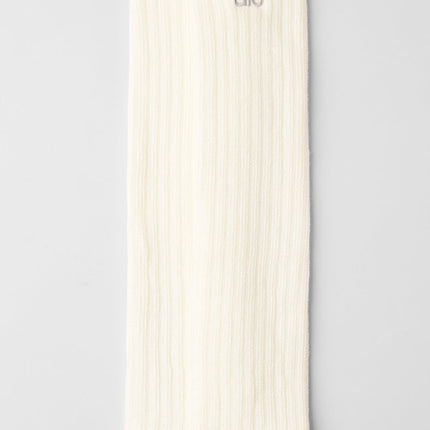 alo Women's Ballet Tough Leg Warmer - Ivory