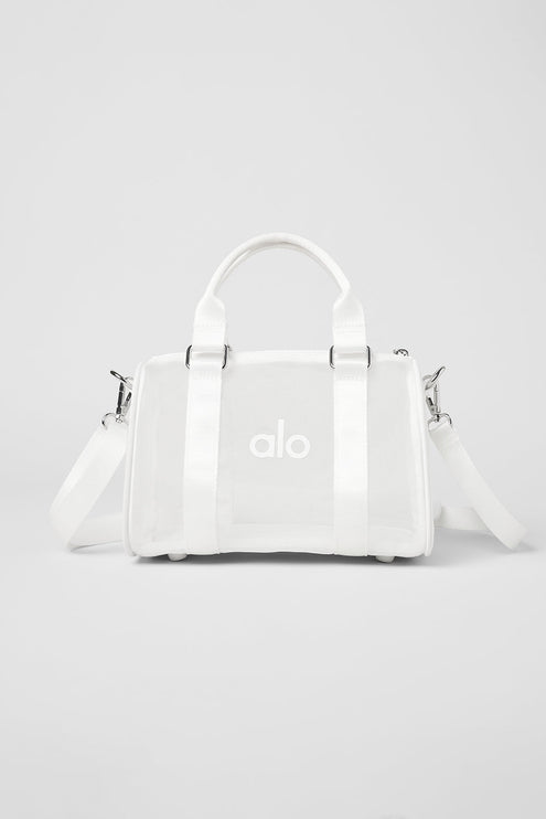 alo Women's Mini Sheer Duffle - White