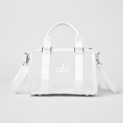 alo Women's Mini Sheer Duffle - White